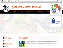 Tablet Screenshot of chesaningschools.net